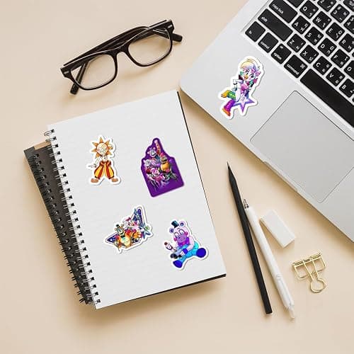 Pounchi Horror Thrilling Stickers (200 Pcs) Cartoon Gaming PVC Sticker, Gifts for Laptop Water Bottle Skateboard Party Supplies Decorations Teens Kids thumbnail 3