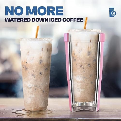 Frost Buddy Togo Buddy 30oz Stainless Steel Vacuum Insulated Tumbler To Go Coffee Cup – Iced Coffee Cups, Iced Coffee Sleeve, Travel Mug, Thermal Cup for Hot & Cold Drinks, Dunkin Cup -Check The Halls thumbnail 7
