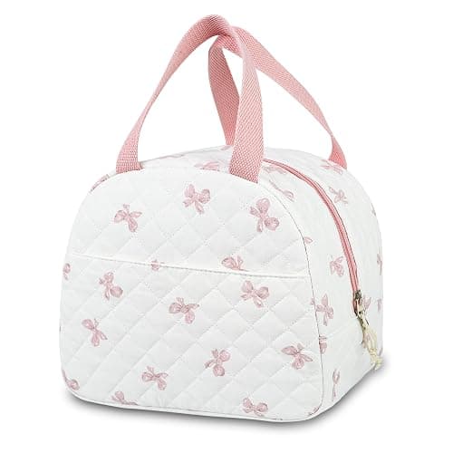 GISMTR Lunch Bag for Women Insulated Lunch Box Cute Quilted Lunch Tote Bags Reusable Large Capacity Cooler Bag for Travel Work Picnic - Image 1