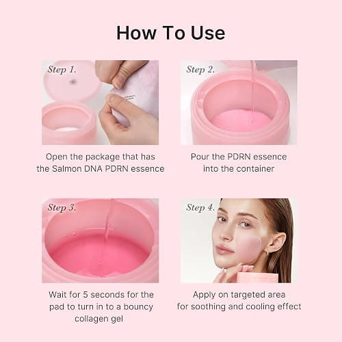 medicube Toner Pads Salmon DNA PDRN Pink Collagen Jelly Pad | Korean Gel Toner Pad | Niacinamide, Madecassoside, Retinol | Soothing, Radiance, Uneven Skin Tone | Korean Skin Care | 70 Pads (1 Pack) thumbnail 7
