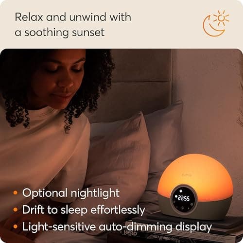 Lumie Bodyclock Spark 100 - Wake-up Light Alarm Clock with Sleep Sunset, white/off-white thumbnail 7