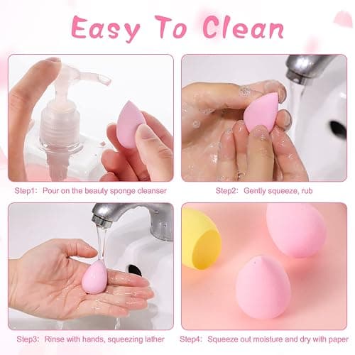 40Pcs Mini Makeup Sponge Multi Colored Beauty Sponges Professional Foundation Sponge Super Soft Facial Makeup Tools for Foundation, Powder, Liquid thumbnail 4
