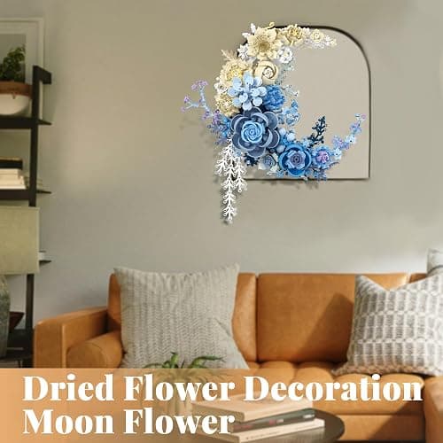 Nayihoop Moon Flower Building Set Botanical Collection Blossom for Wall Decor -934pcs thumbnail 6