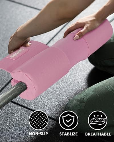 Barbell Squat Pad Nylon Padding AntiSlip- Thick Foam Barbell Pad for Squats Cushion, Lunges&Bar Padding for Hip Thrusts - Standard Weight Bar Pad - Provides Cushion to Neck Shoulders Training thumbnail 2