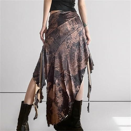 Allpunkall Fairy Grunge Skirt for Women Punk Y2k Goth Emo Rave Harajuku Festival thumbnail 3