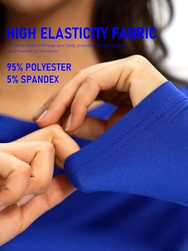 COZYFIT Underscrub Long Sleeve Women - Crew Neck Scrubs Undershirts for Nurse with Soft Fabric thumbnail 4