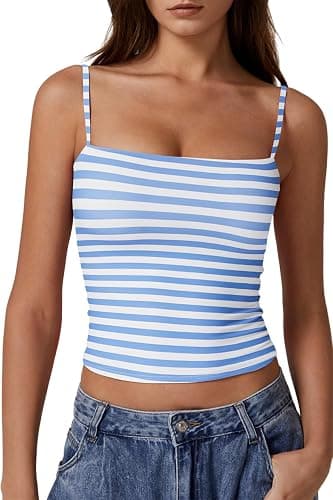 QINSEN Basic Tank Top Camisole Shirts - Image 1