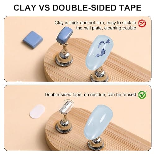 1000 PCS Double Sided Tape for Nail Display, Nail Stand Sticky Tabs thumbnail 5