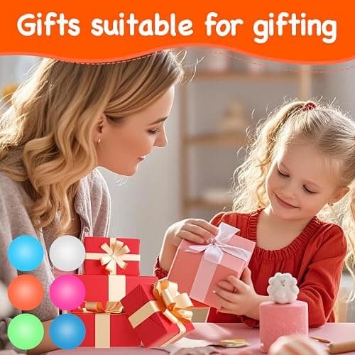 6pack Squishy Stress Balls for Adults Kids Fidget Toys, Sensory Malt Sugar Ball Anxiety Stress Relief Squeeze Toys, Slow Rising Toys for Classroom Boys Girls Party Favors thumbnail 7