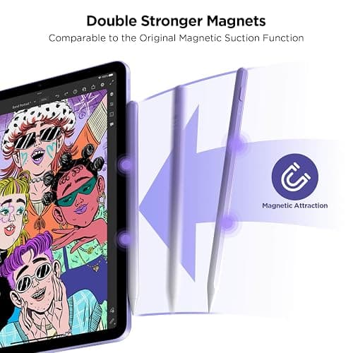 DEGGE Stylus Pen for iPad 2018-2025, 15Mins Fast Charge for Apple Pencil, Palm Rejection, Compatible with iPad A16 11/10/9/8/7/6, iPad Pro M5/M4/12.9"/11", iPad mini 7/6/5, iPad Air M3/M2/5/4/3 thumbnail 6