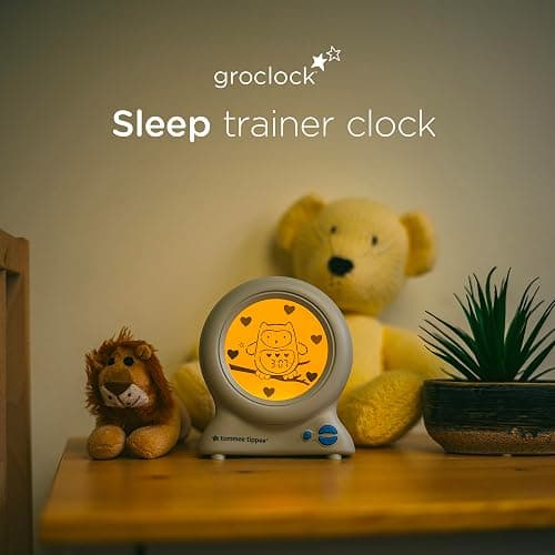 Tommee Tippee Groclock Light and Sound Sleep Trainer Clock for Kids Room, Digital Clock face, LED Nightlight, Optional Alarm Clock, Colourful Digital Display, Adjustable Brightness thumbnail 7