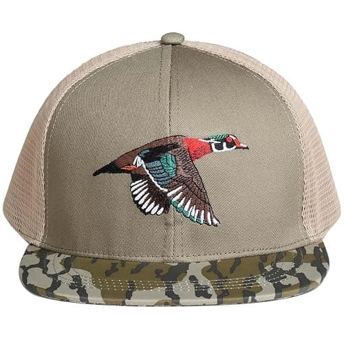 EDTREK Outdoorsman Pro Trucker Breathable Mesh Performance Cap - Flat Brim Snapback Hat thumbnail 2