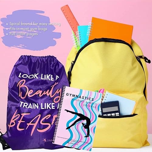 GymnasticsHQ Gymnastic Mindset & Meet Journal: Gymnastics Scorebook for Girls - Ultimate Book to Set Goals & Track Up to Meets, Improve Gymnastic Performance thumbnail 7