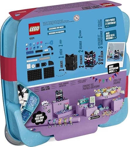 LEGO DOTS Secret Holder 41924 DIY Craft Decorations Kit; Creative Activity for Kids Who Want to Make a Cool Cat Set, New 2021 (451 Pieces) thumbnail 3