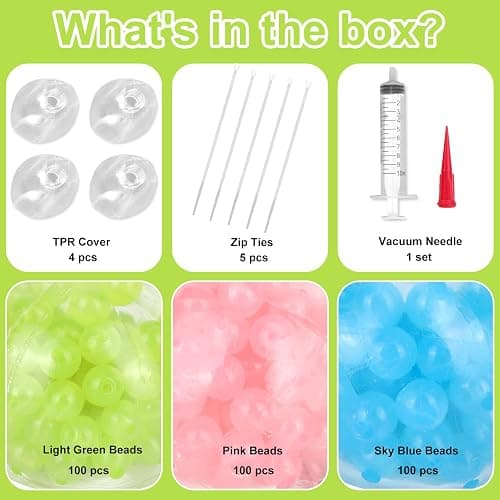 14pcs DIY Squishy Making Kits, Make Your Own Squeeze Ball Kit with Vacuum Tool Cable Tie TPR Skins Fillers Toys Gifts for Adults & Kids thumbnail 5