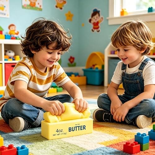 Butter Squishy, Squeeze Toys, Squishy Butter, Realistic Butter Stick Soft Squeeze Toys (Butter-2PCS) thumbnail 6