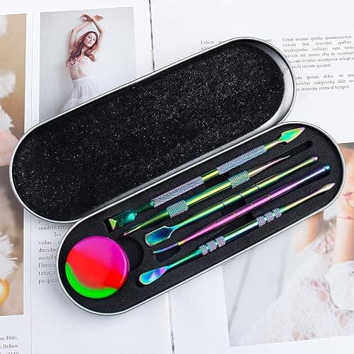 6 Pcs Wax Carving Tools Set, Stainless Steel Wax SculptingTool with Portable Metal Case, Double-Headed Modeling Tools for Wood, Clay, Pottery, Rainbow Color thumbnail 4