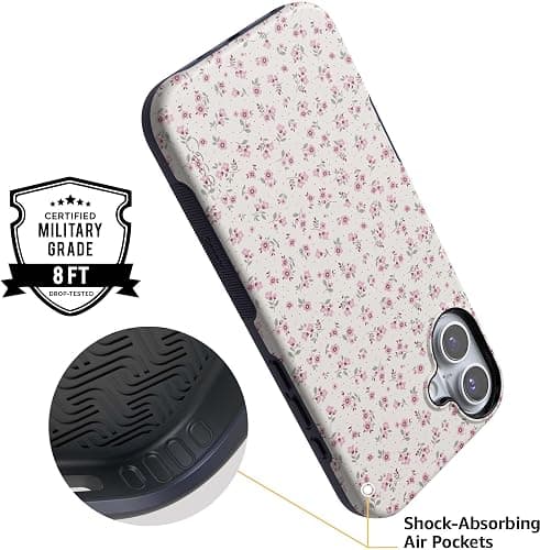 Casely iPhone 16 Case | Cottage Charm | Cottagecore Case Floral | Bold Protective Design | Compatible with MagSafe thumbnail 4