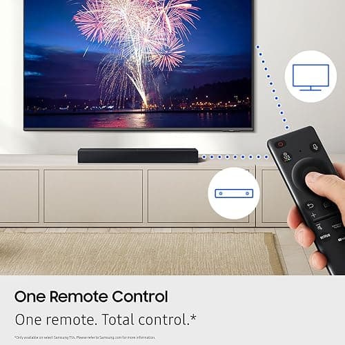 Samsung B-Series Soundbar HW B400F 2.0 ch Soundbar with Built in Subwoofer (2025 Model) One Remote Control, Surround Sound Expansion, Voice Enhance Mode thumbnail 4