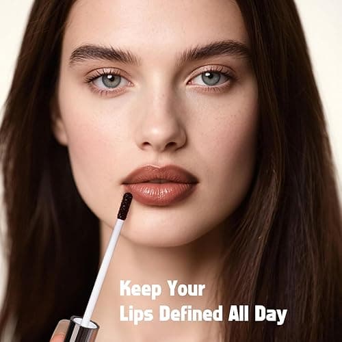 KIMUSE Peel Off Lip Liner Stain, Long Lasting Lip Tint Stain Peel Off, Waterproof, Transfer-Proof, Highly Pigmented Color Peel Off Lip Stain Liner, Matte Finish - Black Cherry - 0.12 Fl Oz (Pack of 1) thumbnail 6