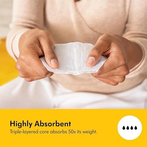 Medela Ultra-Breathable Nursing Pads, Highly Absorbent, Super Soft, Discreet Design for Comfortable Wear, Pack of 200 thumbnail 4