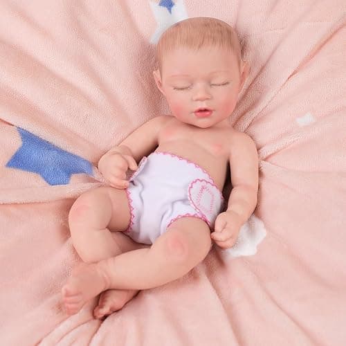 BABESIDE 6 Pcs Baby Doll Diapers for 12-15 Inch Dolls, Reusable & Washable Doll Underwear Fits Newborn Baby Dolls, Pretend Play Accessories for Toddlers Girls thumbnail 6