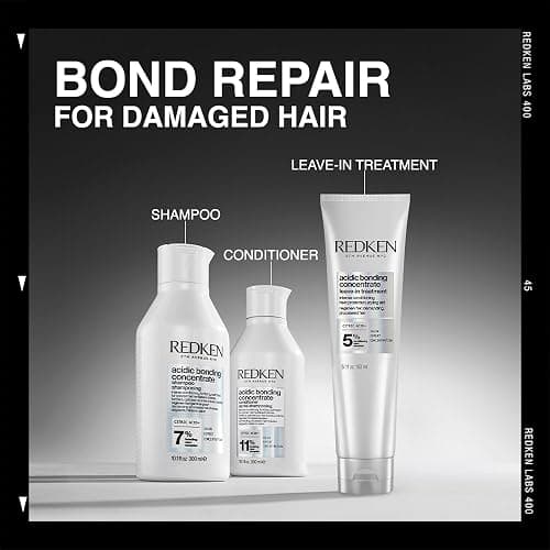 Redken Acidic Bonding Concentrate Leave In Conditioner - For Weak & Damaged Hair, Bond Building & Strengthening Hair Repair Treatment, Smooths & Provides Heat Protection thumbnail 9