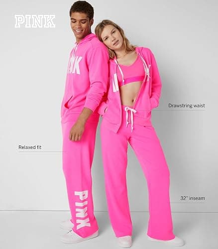 Victoria's Secret Women's Pink Logo Heritage Sweatpants (XS-XXL) thumbnail 5