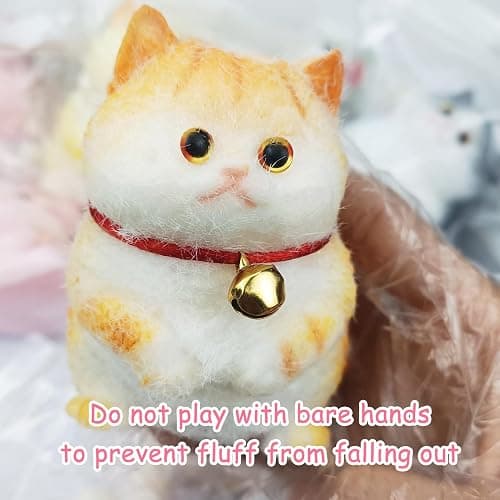 6Pcs Kawaii Taba Squishy Cat, Cat Taba Squishy Pinch Kitty Squishy Kit, Funny Taba Cat Squishy Cute Soft Cat Squishy for Stress Relief thumbnail 4