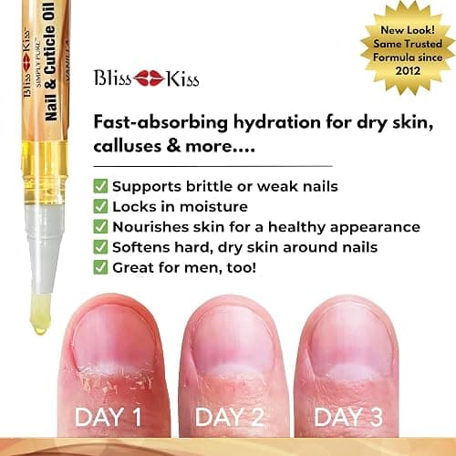 Nail Oil Cuticle Pen w/Vitamin E & Jojoba⏤Nail Strengthener Nail Growth Serum for Brittle Peeling Breaking Thin Nails thumbnail 7