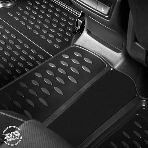 OMAC Gummimatten Fußmatten mit hohen Rand 3D kompatibel mit VW Up 2011-2020 TPE Automatten Schwarz 4X thumbnail 6