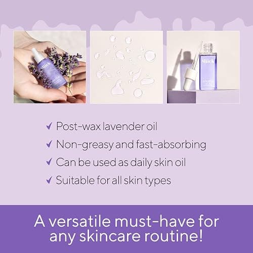 Sliick Soothe Post Wax Oil with Lavender - Soothing After Waxing Oil Treatment, After Wax Care for Bikini Area & Body, 1 oz thumbnail 4