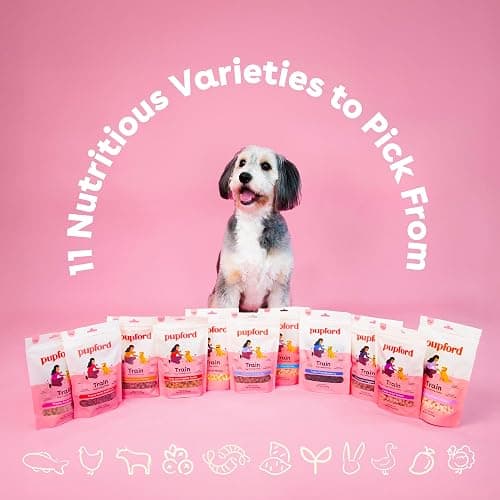 Pupford Freeze Dried Training Treats for Dogs & Puppies (Chicken, 4 oz) | 475+ treats per bag, Ultra low-calorie, Only 2 ingredients, All breed sizes, Mess free and bite sized, Trainer recommended thumbnail 8