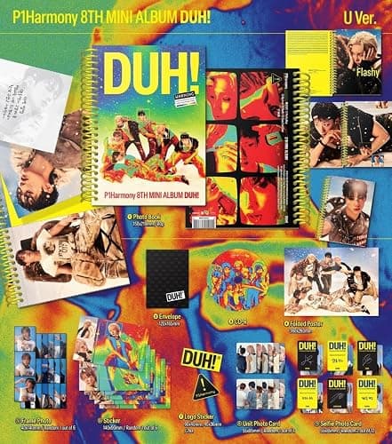 P1Harmony DUH! 8th Mini Album Photobook Ver (D+U 2 Ver SET) thumbnail 6