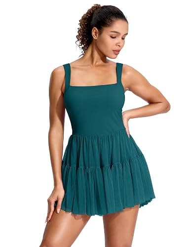 Soothfeel Tennis Dresses for Women Athletic Dress with Built in Shorts & Bra Flowy Golf Workout Dresses with Pockets Summer thumbnail 5