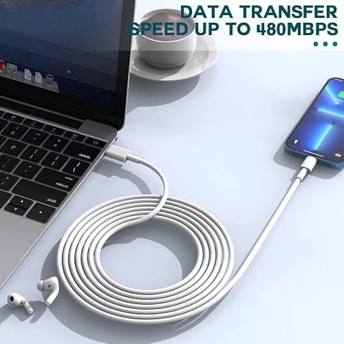 Fast Charger iPhone,iPhone Charger Fast Charging 2Pack USB C Wall Charger Block Fast i Phone Chargers 6FT Type-C USB C to Lightning Cable Cord for iPhone14/14Plus/13/12/11 Pro Max,Mini,8,iPad/AirPods thumbnail 3