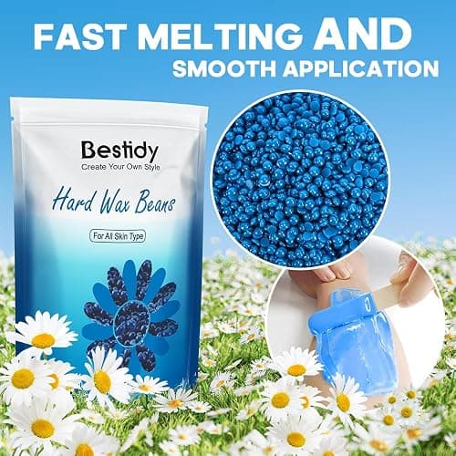 Bestidy Wax Beads, Bagged 500g/1.1lb/17.6oz, Waxing beans for Hair Removal, Women Men, Home Waxing for All Body and Brazilian Bikini Areas (500g) thumbnail 3