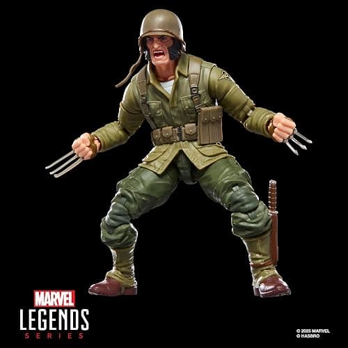 Marvel Legends Series Wolverine (WWII Logan), X-Men Comics Collectible 6-Inch Scale Action thumbnail 6