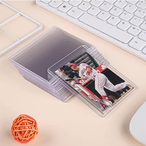 WAIZHIUA 100Pcs 3x4 Top Loaders Clear Card Sleeves, 35pt Rigid Thick 76x101mm Standard Size Toploader Card Protectors for Pokemon MTG Hockey Golf Sports Cards (Pack of 100) thumbnail 2