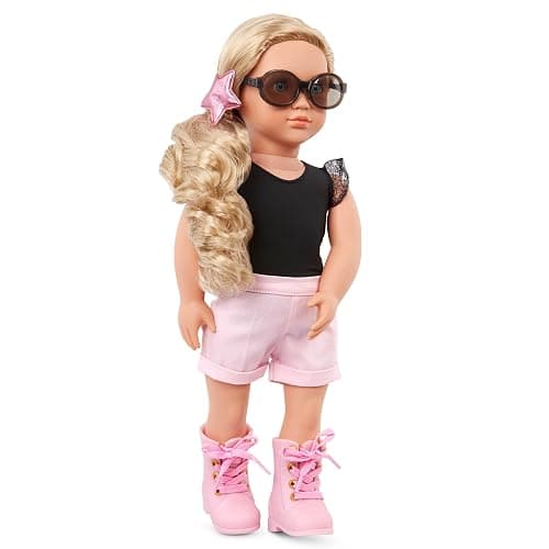 Our Generation – 18-Inch Starry Fashion Starter Doll – Stella - Blonde Hair & Blue Eyes – 3 Outfits & Styling Accessories in Gift Box – Pretend Play 3+ Years thumbnail 6