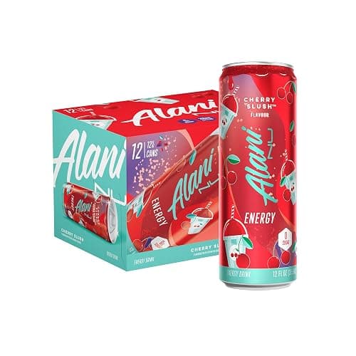 Alani Nu CHERRY SLUSH Sugar Free, Low Calorie Energy Drinks, 200mg Caffeine, Biotin B Vitamins, Zero Sugar, 10 Calories, 12 Fl Oz Cans, 12 Pack - Image 1