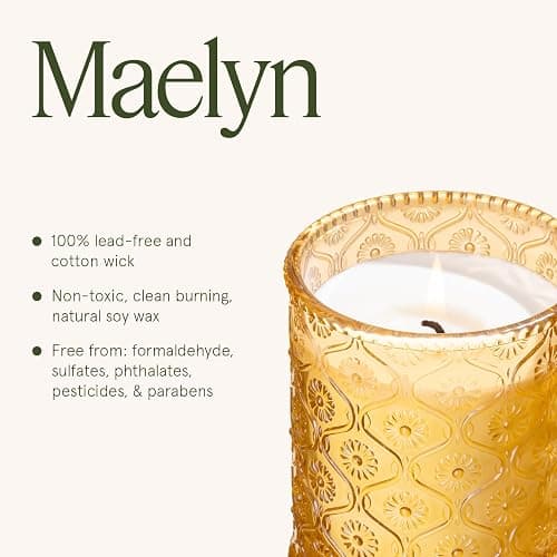 LA JOLIE MUSE Amber and Sandalwood Scented Candle | Santal Himalayen Candle | 6oz Luxury Soy Candle | Clean Burn & Long-Lasting | Gift-Ready for Hosts & Gatherings | Elegant Home Décor thumbnail 6