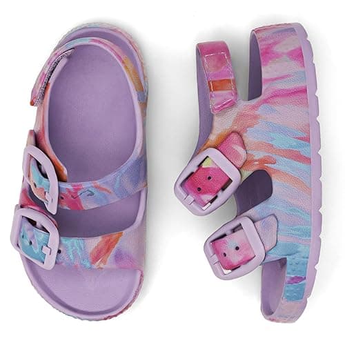 ChayChax Toddler Boys Girls Double Buckle Sandals Children's Adjustable Back Strap Water Sandal thumbnail 3