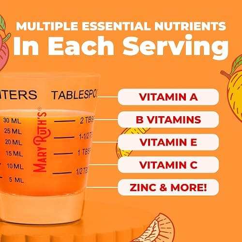 MARYRUTH'S Liquid Multivitamin + Hair Growth | Clinically Tested in Women for Thicker Hair & Facial Wrinkles | Biotin 10000mcg | Lustriva Hair Growth Supplements | Skin Care | Ages 18+ | 30 Fl Oz thumbnail 6