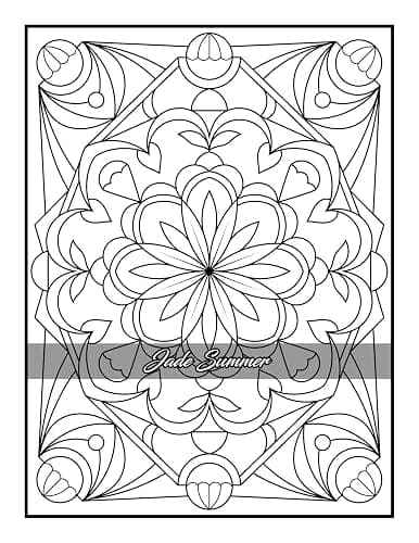 100 Amazing Patterns: An Adult Coloring Book with Fun, Easy, and Relaxing Coloring Pages thumbnail 97