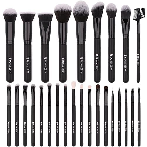 DUcare Professional Makeup Brushes Set 27Pcs Makeup Brush Set Premium Synthetic Kabuki Foundation Blending Face Powder Blush Concealers Eye Shadows Brushes thumbnail 9