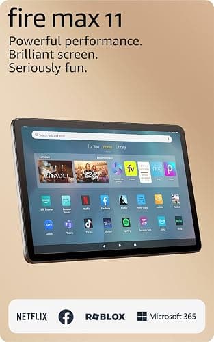 Like-New Amazon Fire Max 11 tablet (newest model) vivid 11” display, all-in-one for streaming, reading, and gaming, 14-hour battery life, optional stylus and keyboard, 64 GB, Gray thumbnail 7