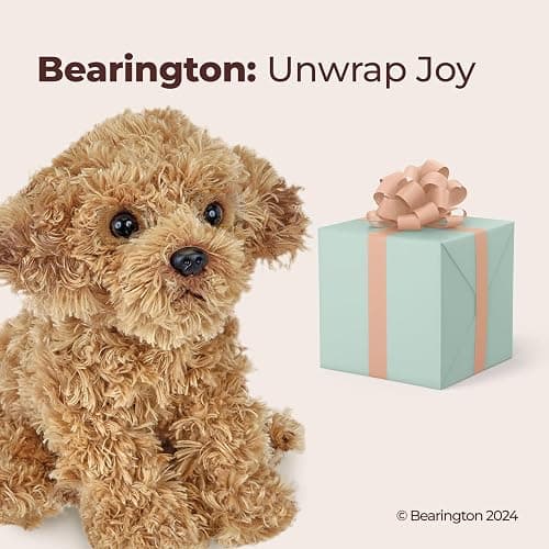 Bearington Lovely Doodles Caramel Dog Stuffed Animal 14 in - Puppy Stuffed Animals - Plush Dog Toys for Kids Goldendoodle Labradoodle Plushies - for Ages 3-14 thumbnail 6