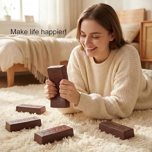 Strawberry&Chocolate Rebound Stick,Slow Rising Squishy,Stress Relief Sensory Toy,Butter Squishy,Adults Relieve Stress and Anxiety（2 Pack） thumbnail 2