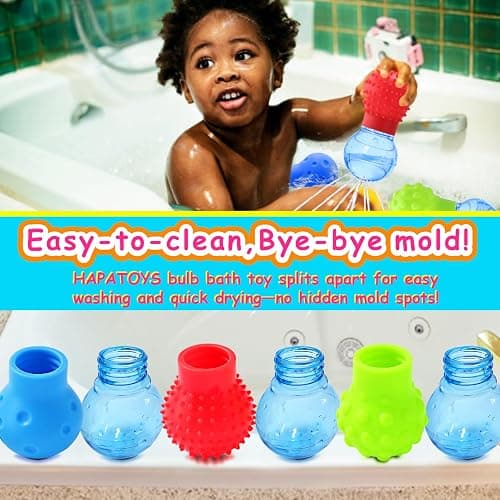3Pack Bath Toys for Toddlers 1-3 - Sensory Squeezing Water Bathtub Toys for Kids | Bath Tub & Pool Floating Toys for Babies | Textured Sensory Bath Toys Gifts for Baby Boys & Girls Ages 1+ thumbnail 5